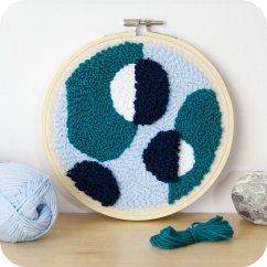 modra abstrakce set jehlomalovani