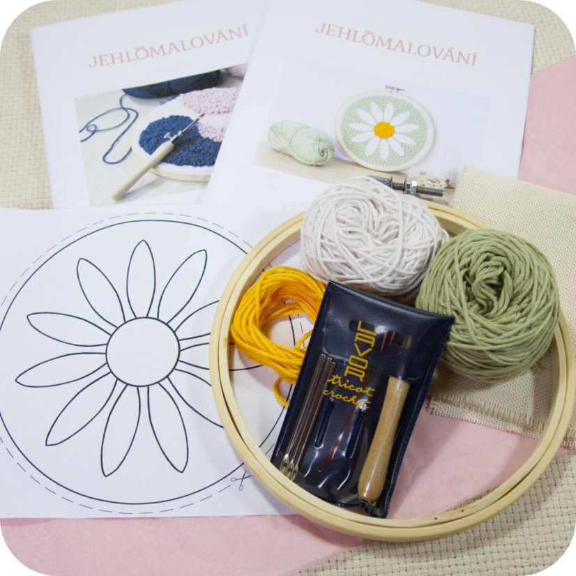 kopretina set jehlomalovani obsah