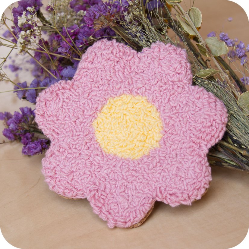 Rozkvetlý podtácek - Barva: Růžová