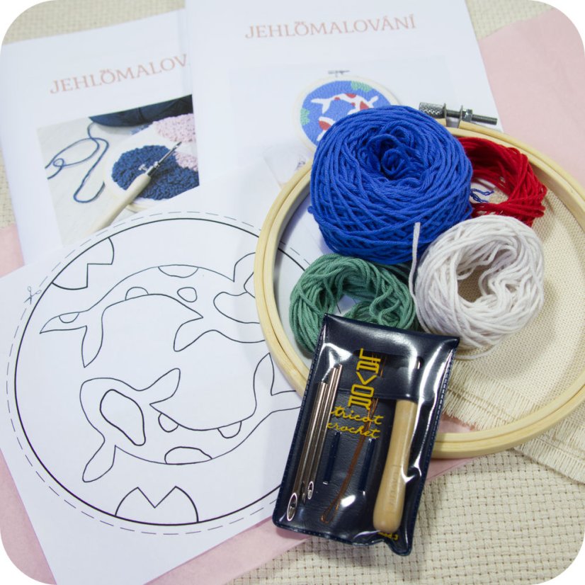 koi set jehlomalovani obsah